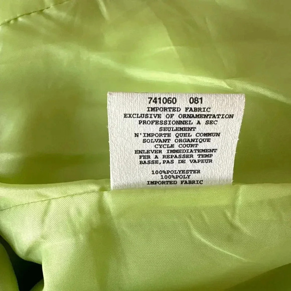 Jessica Mcclintock Gunne Sax Green Brocade Bridesmaids Cocktail Dress Size 6 - Picture 9 of 9